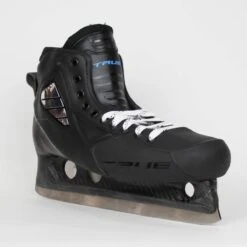 TRUE Senior One Piece Goalie Skates - Pro Stock - Black/Blue Liner - Size 11 -True true goalie skates true senior one piece goalie skates pro stock black blue liner size 11 11 15186401919042