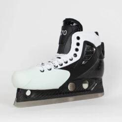 TRUE Senior One Piece Goalie Skates - Pro Stock - White Side/Toe - "70/71" - Size 10 -True true goalie skates true senior one piece goalie skates pro stock white side toe 70 71 size 10 10 15186428657730