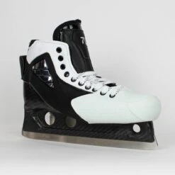 TRUE Senior One Piece Goalie Skates - Pro Stock - White Side/Toe - "70/71" - Size 10 -True true goalie skates true senior one piece goalie skates pro stock white side toe 70 71 size 10 10 15186428854338