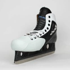 TRUE Senior One Piece Goalie Skates - Pro Stock - White Side/Toe - Size 11 -True true goalie skates true senior one piece goalie skates pro stock white side toe size 11 11 15186419417154