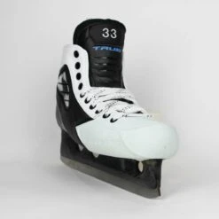 TRUE Senior One Piece Goalie Skates - Pro Stock - White Side/Toe - Size 7 -True true goalie skates true senior one piece goalie skates pro stock white side toe size 7 7 15186415353922