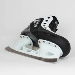TRUE Senior Two Piece Goalie Skates - Pro Stock - White Side - "35" - Size 10 -True true goalie skates true senior two piece goalie skates pro stock white side 35 size 10 10 15186422825026
