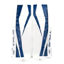 TRUE L12.2 Senior Goalie Leg Pads - Stock -True true leg pads true l12 2 senior goalie leg pads stock white navy 34 2 29366784786498