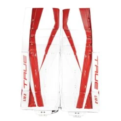 TRUE L12.2 Senior Goalie Leg Pads - Stock -True true leg pads true l12 2 senior goalie leg pads stock white red 33 2 29366785015874